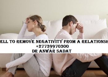 Spell to remove negativity from a relationship